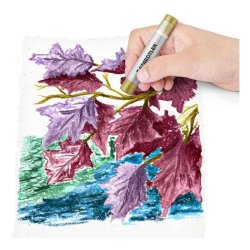 Staedtler Farveblyant Olie st - 6 metallic i assorteret farver - i papske